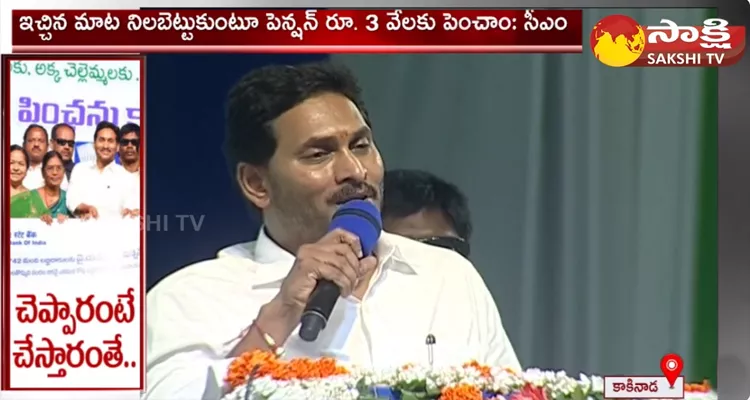 AP CM YS Jagan Mohan Reddy About YSR Pension Kanuka Hike 