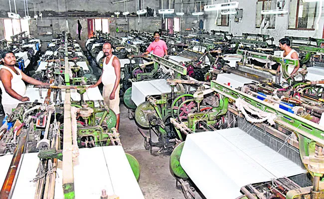 Sakshi article effects textile park orders for textile production