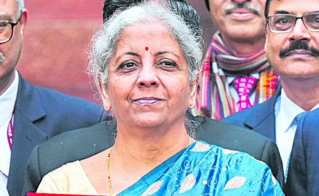BUDGET 2024: Sitharaman takes tablet in red pouch to Parliament to present paperless Budget - Sakshi