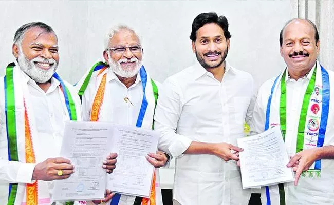 YSRCP Unanimously Bagged Three Rajya Sabha Seats In AP - Sakshi