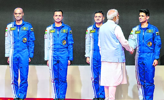 Gaganyaan mission: Four astronauts named for India first manned space mission - Sakshi