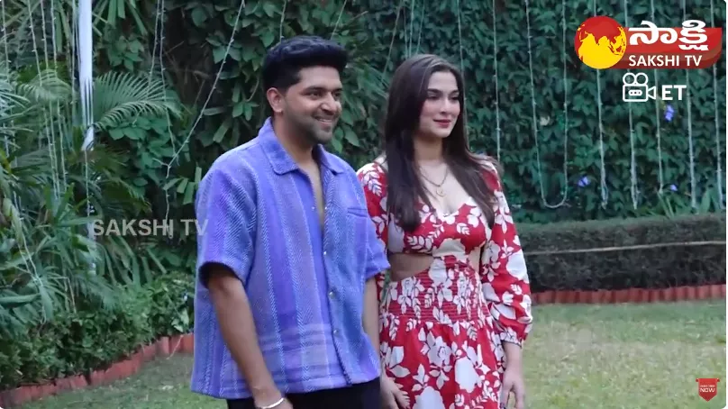Saiee Manjrekar And Guru Randhawa Spotted Andheri For Promote Their Film