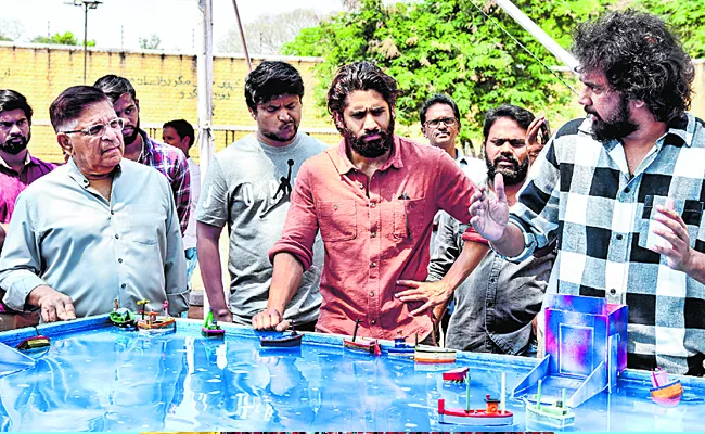 Naga Chaitanya thandel shoot in hyderabad - Sakshi