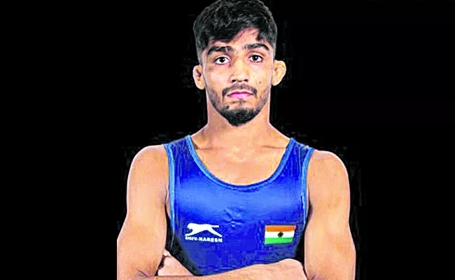 Three medals for Indian wrestlers - Sakshi