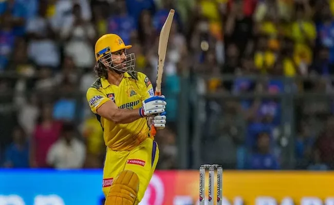 IPL 2024 MI VS CSK: Dhoni Creates History By Hitting 3 Sixes In First 3 Balls He Faced - Sakshi