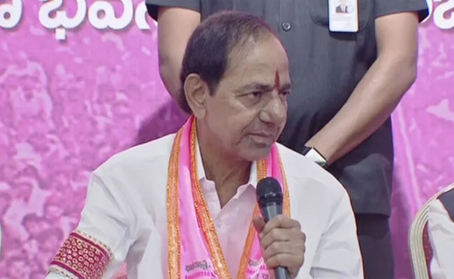 KCR Press Meet At Telangana Bhavan On Lok Sabha Elections