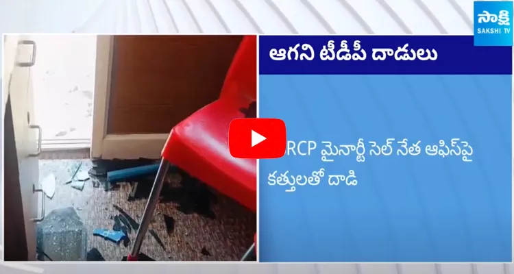 TDP Goons Attack On YSRCP Leaders In Ponnur