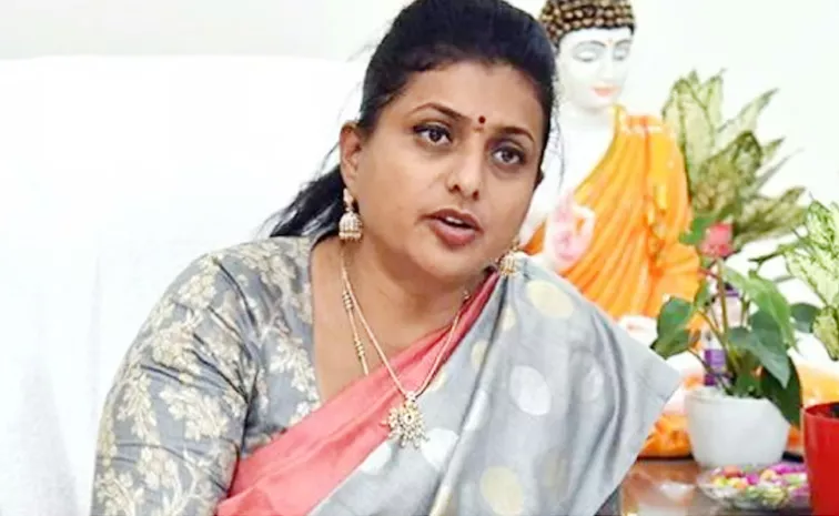 AP Ex Minister RK Roja Fire On TDP Over Rushikonda