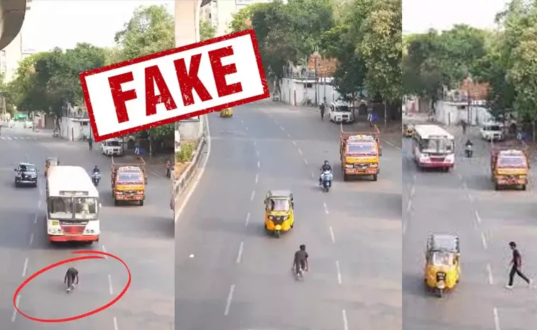 Fake reel under running RTC bus in hyderabad Tgsrtc md vc sajjanar reaction