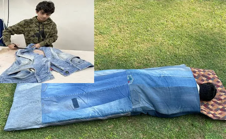 Delhi Boy Turns Blue Jeans Into Sleeping Bags For Homeless