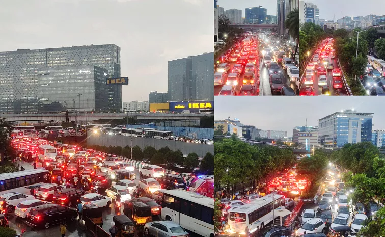 Massive Traffic Jam At IKEA Due To Heavy Rain