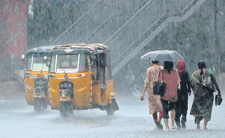 Heavy Rain In Hyderbad On August 13th Morning