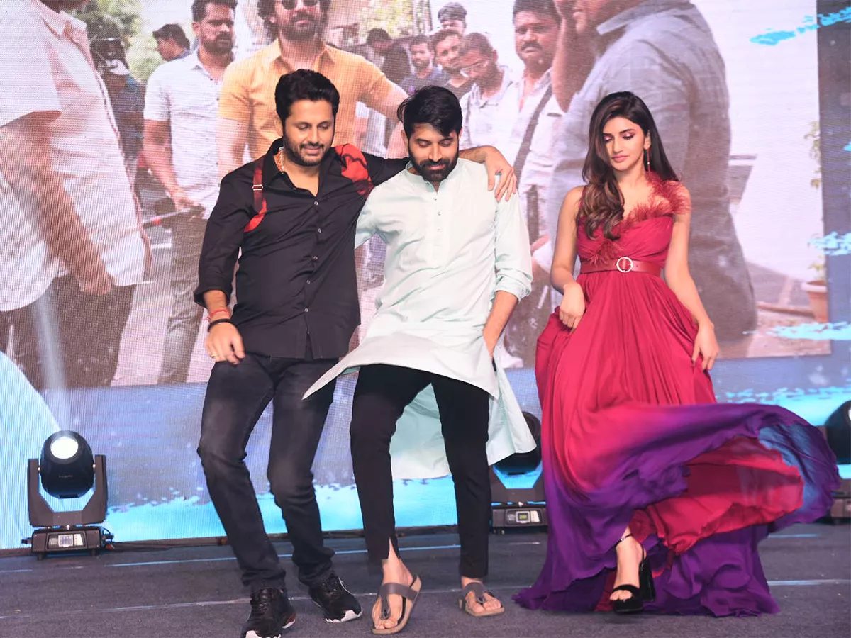 Nithiin Extra Ordinary Man Pre Release Event - Sakshi