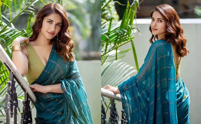 Ruhani Sharma Shines In Saree Attire Photos - Sakshi