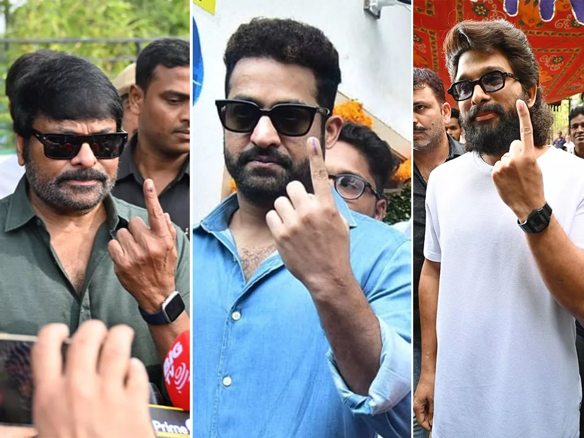 cinema and political celebrities cast their voting In hyderabad