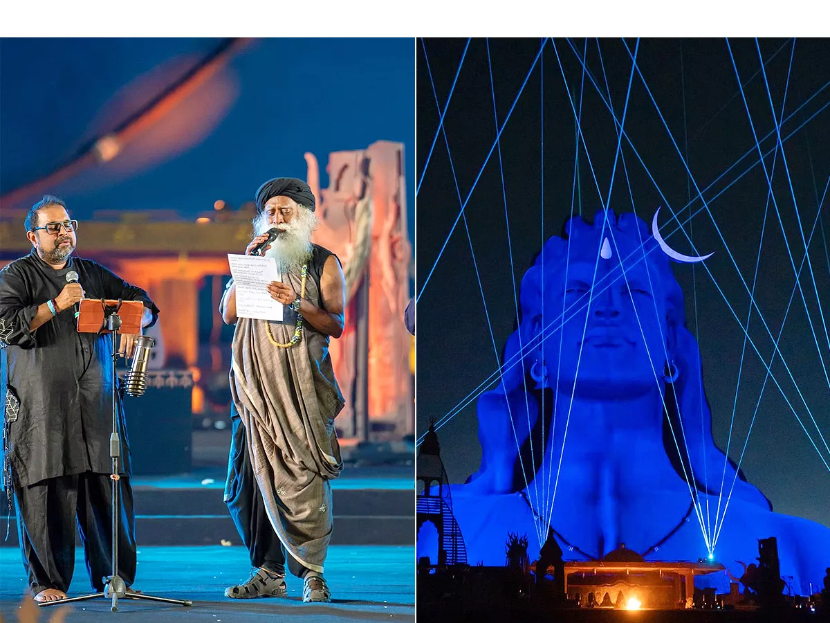 Shankar Mahadevan, Gurdas Mann perform at Sadhguru's Mahashivratri festival Photos