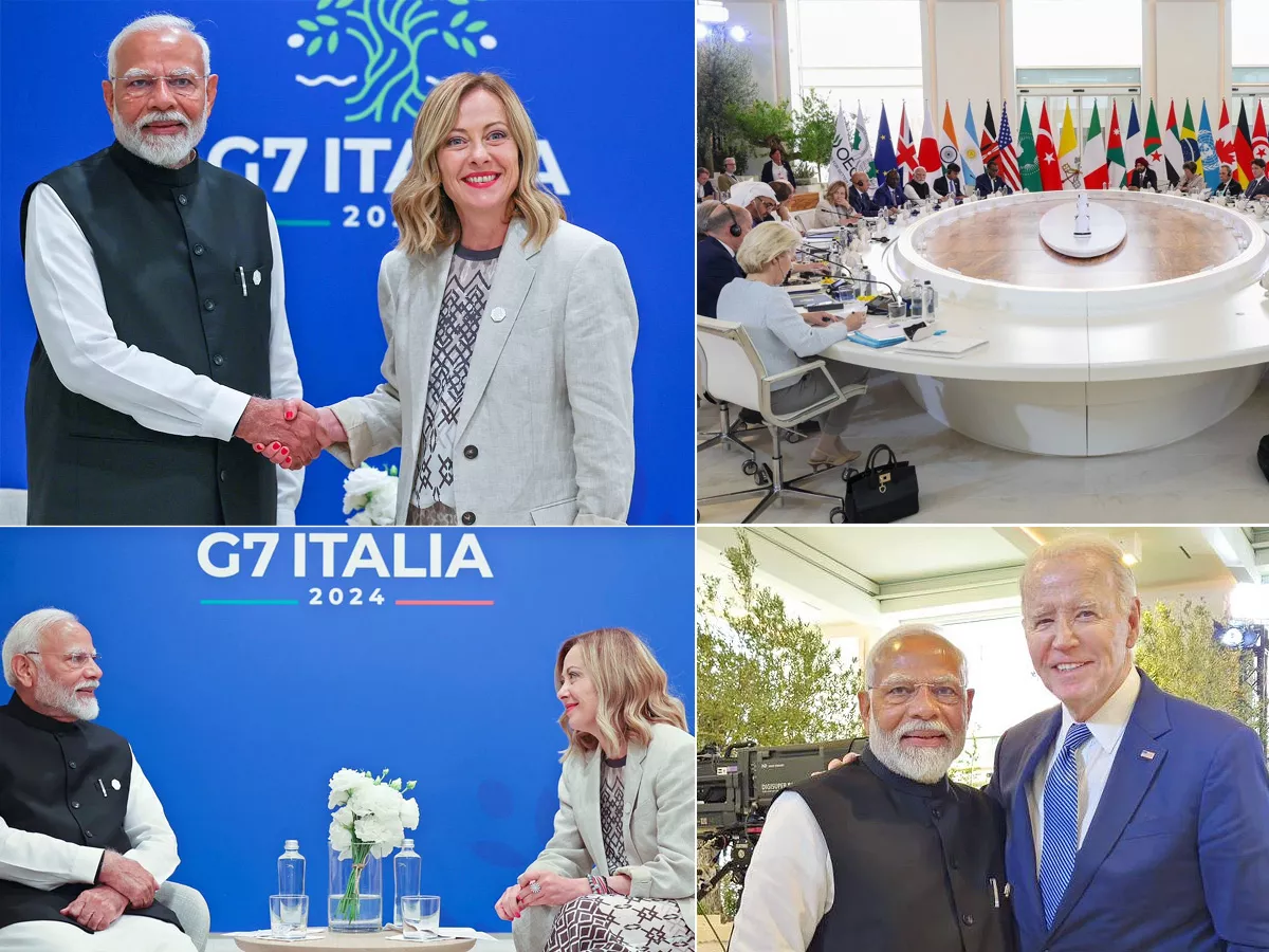 PM Modi meets the Pope and other world leaders at G7 Summit in Italy Photos