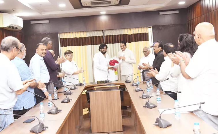 Tollywood Producers Meets Deputy CM Pawan Kalyan Photos