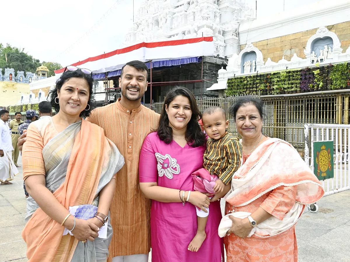 Mayank Agarwal Visits Tirumala Along With Family: Photos